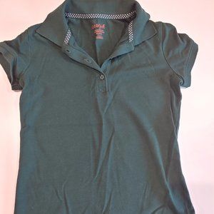 Cat & Jack | School Uniform Hunter Green Short Sleeve Polo Shirt | M (7-8)